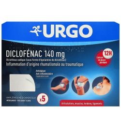 Diclof Urgo 140Mg Empl Med Emplatre/5
