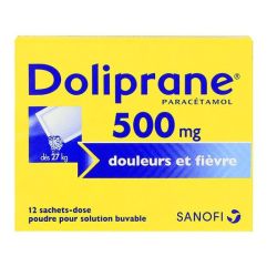 Doliprane 500Mg Pdr Sbuv Sach-Dos 12Sach