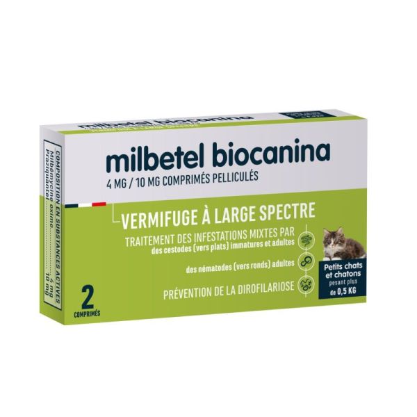 Milbetel Chaton  4 Mg/10 Mg Cpr Ct B/2