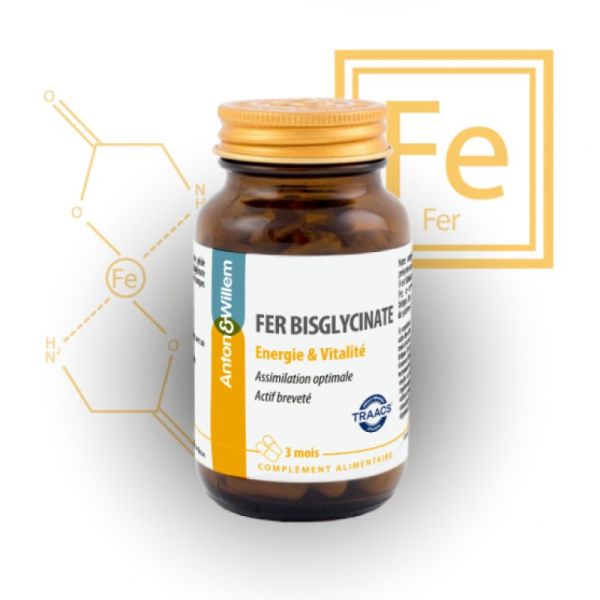 Aw Fer Bisglycinate 90 Gel Vegetales