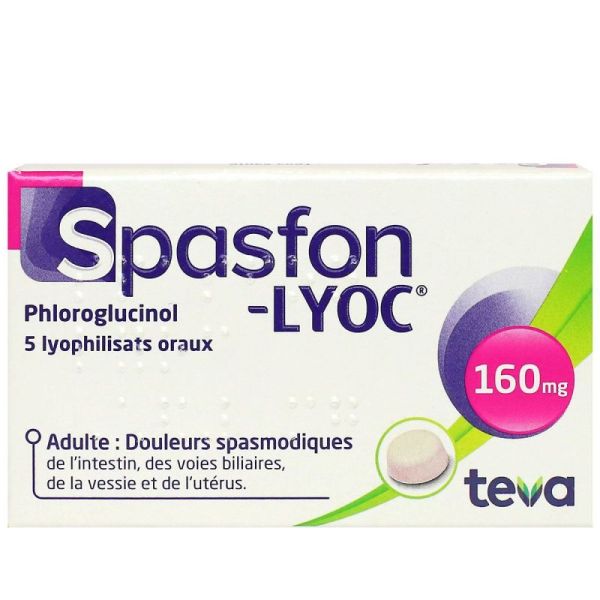 Spasfon Lyoc 160Mg Lyoph Or Plq/5