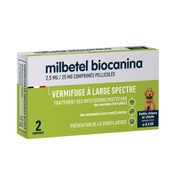 Milbetel Petit Chien  2,5Mg/25Mg Cpr Ch B/2