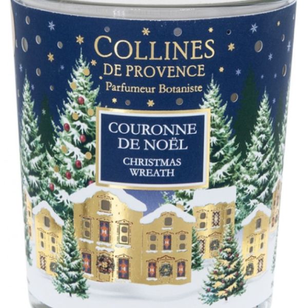 Collines De Provence Bougie Couronne Noel