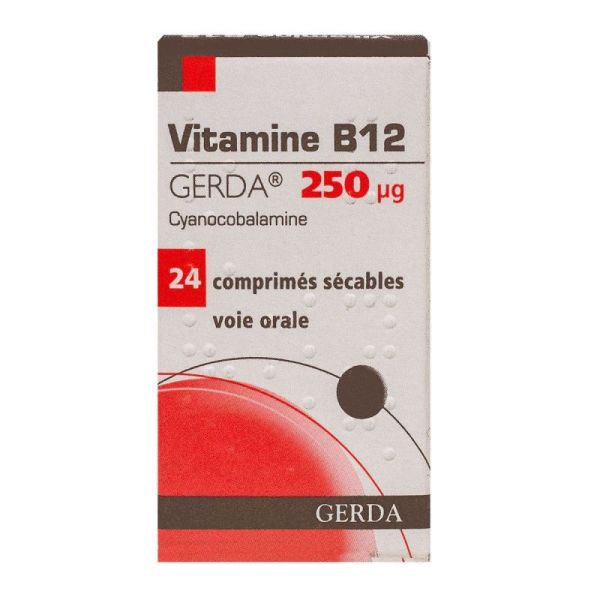 Vit Gerd B12 Cpr 250 Microgrammes 24