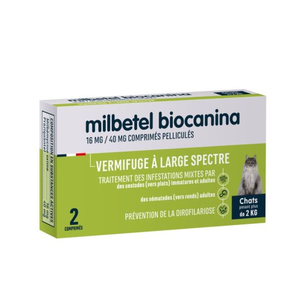 Milbetel Chat 16Mg/40Mg Cpr Ct B/2