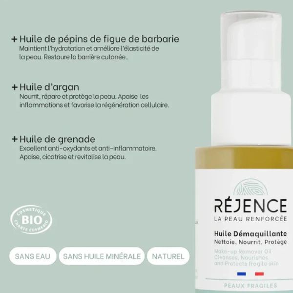 Huile Nettoy Demaquillant Rejence Bio 50Ml