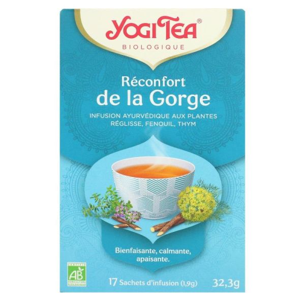 Yogi Tea Tis Ayurvédi Réconfort Gorge 17Sach
